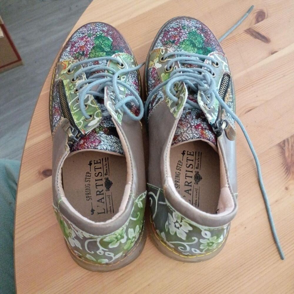 Spring-step Comfort old money hand-painted Women's Trainers - Picture 3 of 8